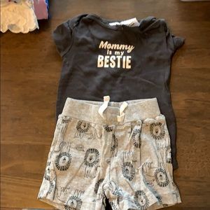 Matching top and shorts